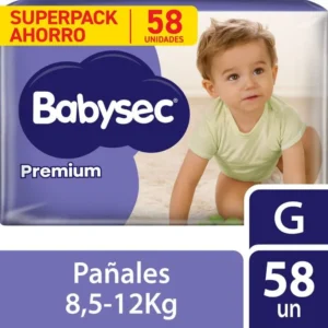 PAÑAL BABYSEC PREMIUM S/E G 58U(1-2)