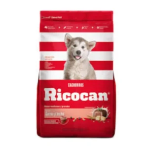 Comida para Perros RICOCAN Cachorros Razas Medianas Carne y Leche Bolsa 15 Kg