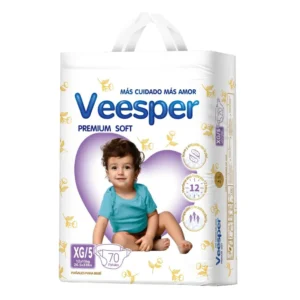 Pañales para Bebé VEESPER Premium Talla XG Paquete x70u