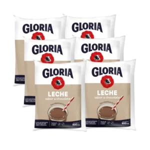 Leche Chocolatada UHT GLORIA Bolsa 800ml x6u