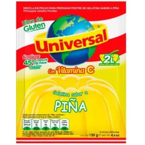 UNIVERSAL GELATINA  PIÑA 130G(1-24)