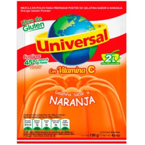 GELATINA UNIVERSAL  NARANJA 130G(1-24)