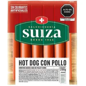 HOT DOG CON POLLO SUIZA 200g