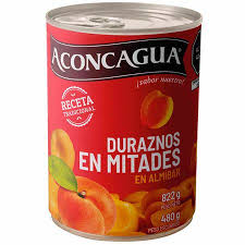 ACONCAGUA DURAZNO EN  MITADES 822GX12U
