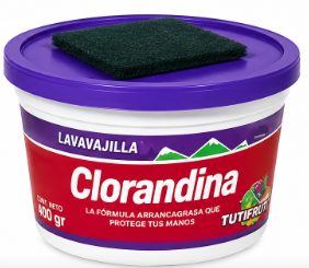 CLORANDINA LAVAVAJILLA PASTA UVA 400G(1-24)