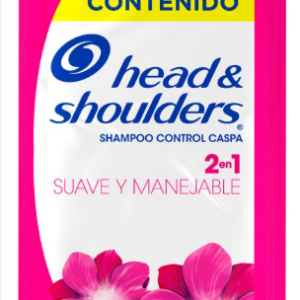 SHAMPOO H&S  SUAVE/MANEJABLE 2EN1 TR 8U/30ML