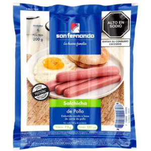 SALCHICHA DE POLLO SAN FERNANDO 200 GR