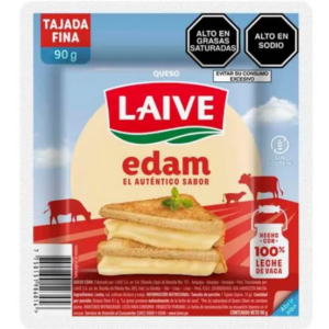 QUESO EDAM LAIVE TAJADAS FINAS 90 GR