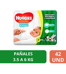 HUGGIES ACTIVE SEC VERDE P x 42UN(1-4)