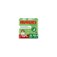 HUGGIES ACTIVE SEC VERDE XG x 10UN(1-10)