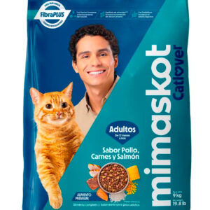 MIMASKOT GATOS AD POLLO/CARNE/SALMÓN 9KG