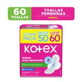 KOTEX NORMAL DISPENSADOR 60UN(1-6)
