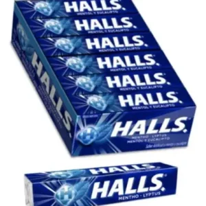 HALLS MENTOL/EUCALIPTO BOL.100x3g