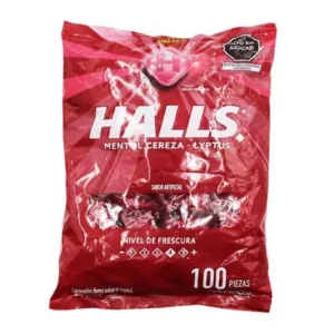 HALLS MENTOL/CEREZA BOL.100x3g