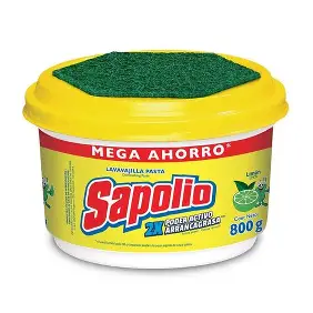 SAPOLIO LAVAVAJILLA PASTA LIMÓN 800G(1-6)