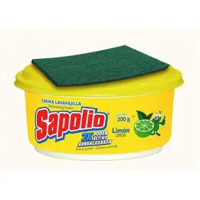 SAPOLIO LAVAVAJILLA PASTA LIMÓN 200G(1-24)