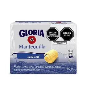 GLORIA MANTEQUILLA CON SAL BARRA 180GX24U