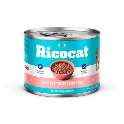 RICOCAT GATITO TROCITOS EN SALSA SB CARNE 190G