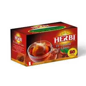 TÉ CANELA Y CLAVO HERBI CJ 25 UND ELIMINAR