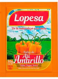 LOPESA SALSA DE AJÍ AMARILLO X 24 U
