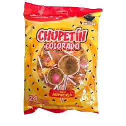 CHUPETÍN COLORADO MARACUYÁ X 24U