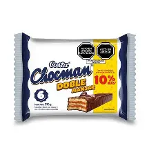BIZCOCHO CHOCMAN DOBLE MANJAR 6UX50GR
