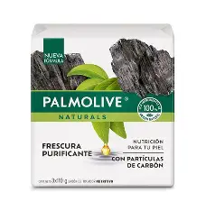 JAB.PALMOLIVE CON PARTÍCULAS DE CARBÓN 110G