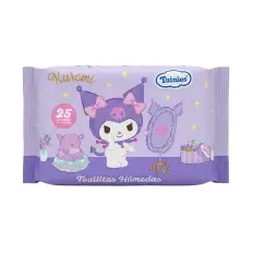 TOALLITAS HÚMEDAS TUINIES KUROMI 25UND