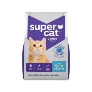 SUPERCAT GATITOS CARNE Y LECHE 9KG