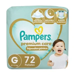 PAMPERS PREMIUM CARE HIPOALERGÉNICO T/G 72UN