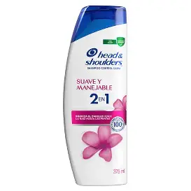 SHAMPOO H&S 2EN1 SUAVE Y MANEJABLE 375 ML