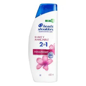 SHAMPOO H&S SUAVE Y MANEJABLE 2EN1 650ML(1-10)