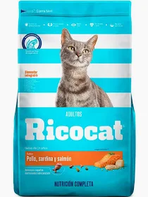 RICOCAT POLLO/SARDINA/SALMÓN x15KG.