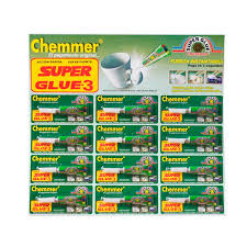 SUPER GLUE CHEMMER VERDE 12U/1.5G