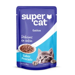 SUPERCAT GATITO DEL/FEL SB PESCADO POUCH 85G