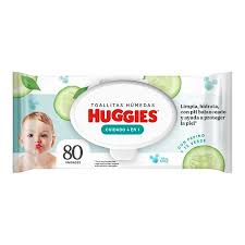 TOALLITAS HUM  HUGGIES CUIDADO 4EN1 x 80UN(1-12)