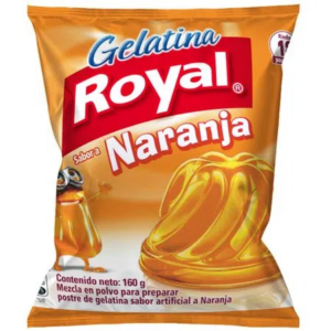 GELATINA ROYAL NARANJA 160GR.