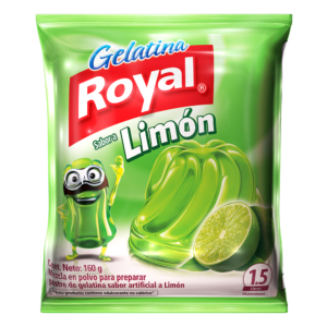 GELATINA ROYAL LIMON 160GR.