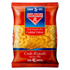 FIDEOS SAN JORGE CODO RAYADO 250GR (1-20)