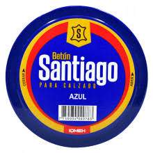 BETÚN SANTIAGO PASTA COLOR(AZUL) 12x90ML