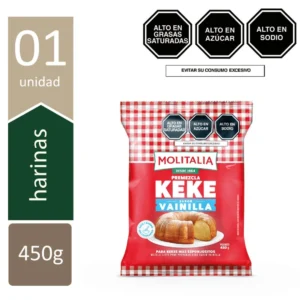 MOLITALIA PREMEZCLA KEKE VAINILLA 450 GR