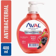 JAB.LIQ.AVAL FRUTOS ROJOS ANTIBAC.C/APL 400ML