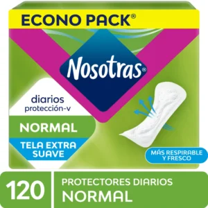 PROTECTORES DIARIOS NOSOTRAS NORMAL  120UND (1-10)