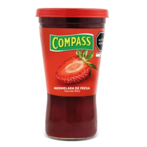 COMPASS MERMELADA FRESA VASO 320GR x 12U